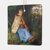 Jean-Francois Millet - The Knitter Keramisch Ornament (Links)