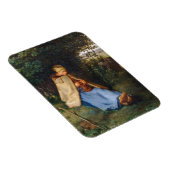 Jean-Francois Millet - The Knitter Magneet (Rechterzijde)