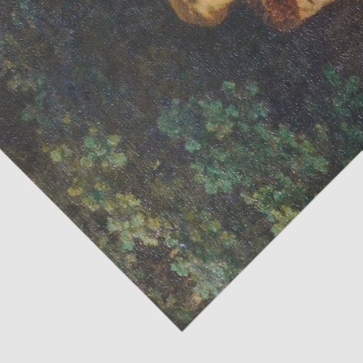 Jean-Francois Millet - The Knitter Tissuepapier (Detail)