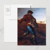 Jean-Francois Millet- The Sower Briefkaart (Voorkant / Achterkant)