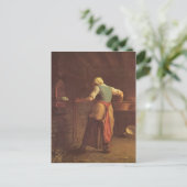 Jean-Francois Millet-Woman bakbrood Briefkaart (Staand voorkant)