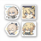 Jean Genshin Impact 4 Sticker Set (Voorkant)