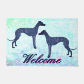 Jean Greyhounds Welkom Deurmat (Voorkant)