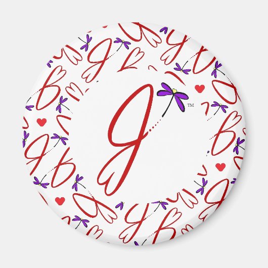Jean Hart Kunstwerk logo design Magneet (Voorkant)