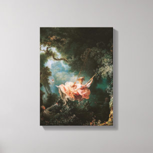 Jean-Honor Fragonard The Swing Canvas Afdruk