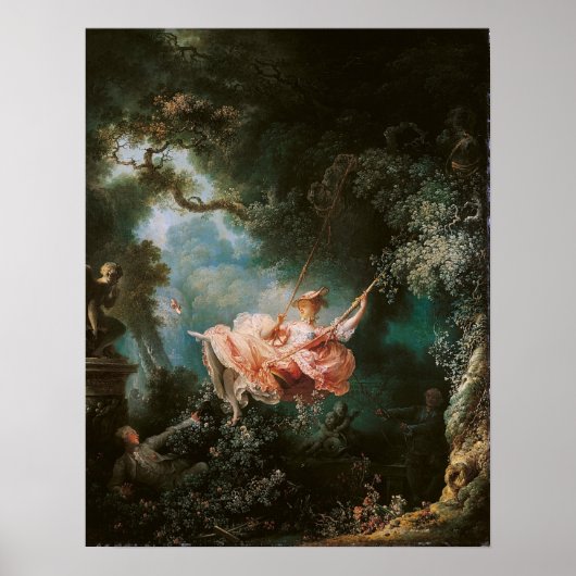 Jean-Honor Fragonard The Swing Poster (Voorkant)