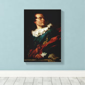 Jean-Honore Fragonard - De Abbe de Saint-Non Canvas Afdruk (Insitu (Houten vloer))
