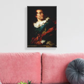 Jean-Honore Fragonard - De Abbe de Saint-Non Canvas Afdruk (Insitu (Woonkamer))