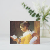 Jean-Honore Fragonard De lezer Briefkaart (Staand voorkant)