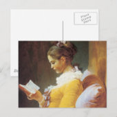 Jean-Honore Fragonard De lezer Briefkaart (Voorkant / Achterkant)