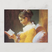 Jean-Honore Fragonard De lezer Briefkaart (Voorkant)