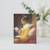 Jean-Honore Fragonard De lezer Briefkaart (Staand voorkant)