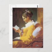 Jean-Honore Fragonard De lezer Briefkaart (Voorkant / Achterkant)