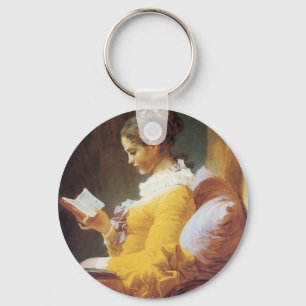 Jean-Honore Fragonard De lezer Sleutelhanger