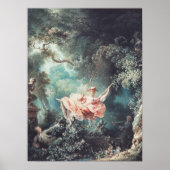 Jean-Honoré Fragonard De Schommelende Kunst Print (Voorkant)