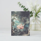 Jean-Honoré Fragonard De Schommelende Kunst Print Briefkaart (Staand voorkant)