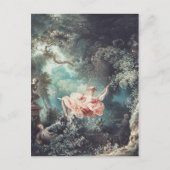 Jean-Honoré Fragonard De Schommelende Kunst Print Briefkaart (Voorkant)