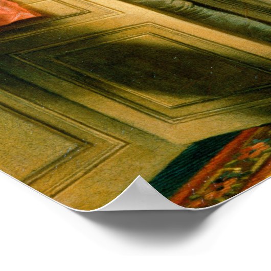 Jean-Honore Fragonard: De Stolen Kiss Poster (Hoek)