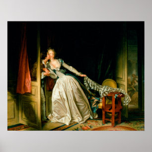 Jean-Honore Fragonard: De Stolen Kiss Poster
