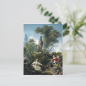 Jean-Honoré Fragonard De vooruitgang van de liefde Briefkaart (Staand voorkant)
