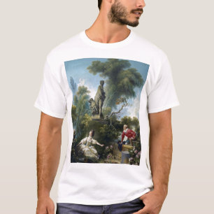 Jean-Honoré Fragonard De vooruitgang van de liefde T-shirt