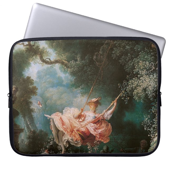 Jean-Honoré Fragonard is The Swing Laptop Sleeve (Voorkant)