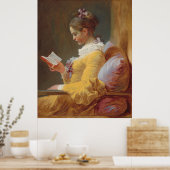 Jean-Honoré Fragonard - Lezing van een jong meisje Poster (Keuken)