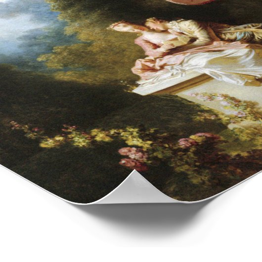 Jean-Honoré Fragonard - Love Letters Poster (Hoek)