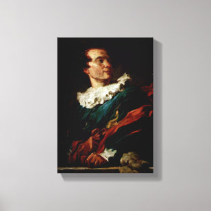 Jean-Honore Fragonard - The Abbe de Saint-Non Canvas Afdruk