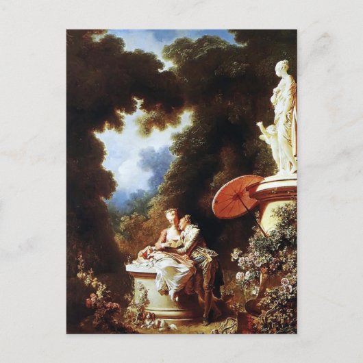 Jean-Honore Fragonard- The Confession of Love Briefkaart (Voorkant)