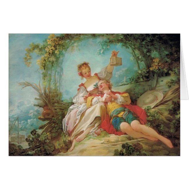 Jean-Honore Fragonard- The Happy Lovers (Voorkant Horizontaal)