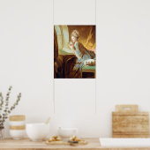 Jean Honoré Fragonard The Love Letter Poster (Keuken)