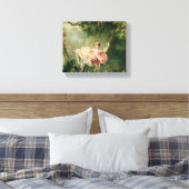 Jean-Honore Fragonard - The Swing Canvas Afdruk (Insitu (Slaapkamer))