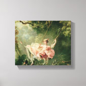 Jean-Honore Fragonard - The Swing Canvas Afdruk (Voorkant)
