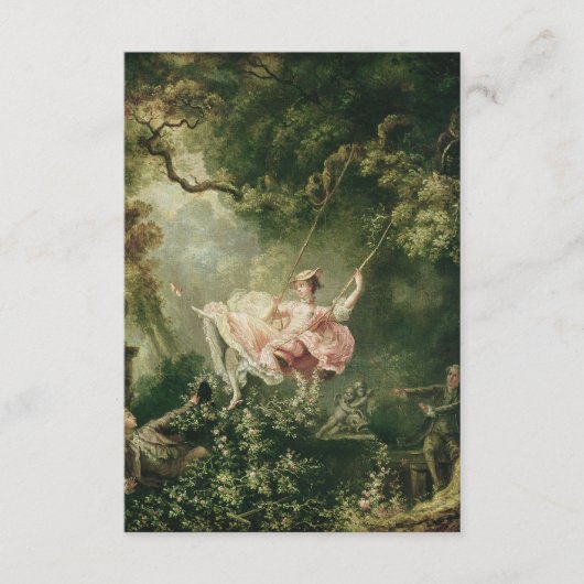 Jean-Honoré Fragonard - The Swing, Informatiekaartje (Voorkant)