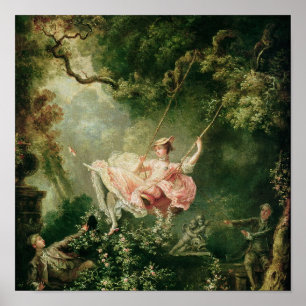 Jean-Honore Fragonard - The Swing Poster