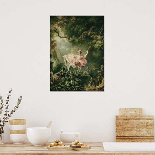 Jean-Honoré Fragonard - The Swing, Poster (Keuken)