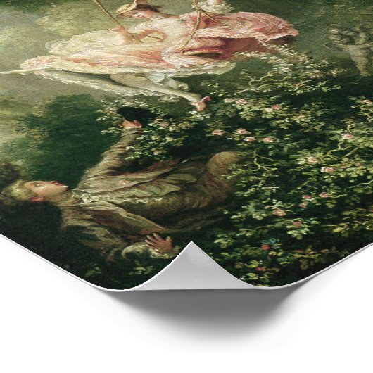 Jean-Honoré Fragonard - The Swing Poster (Hoek)