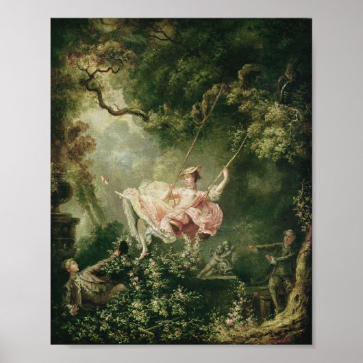Jean-Honoré Fragonard - The Swing Poster (Voorkant)