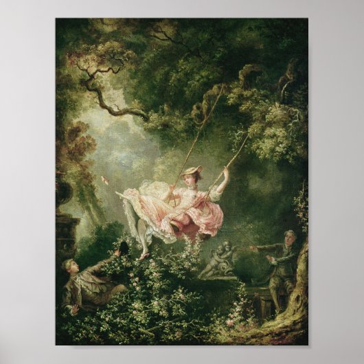 Jean-Honoré Fragonard - The Swing Poster (Voorkant)