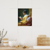 Jean-Honoré Fragonard Young Girl Reading Poster (Keuken)