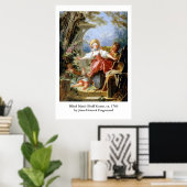 Jean-Honoré Fragonard's Blind Man Bluff Game Poster (Thuiskantoor)