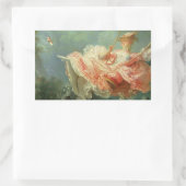 Jean-Honore Frangonard's rococo schilderij De scho Rechthoekige Sticker (Tas)