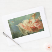 Jean-Honore Frangonard's rococo schilderij De scho Rechthoekige Sticker (Envelop)
