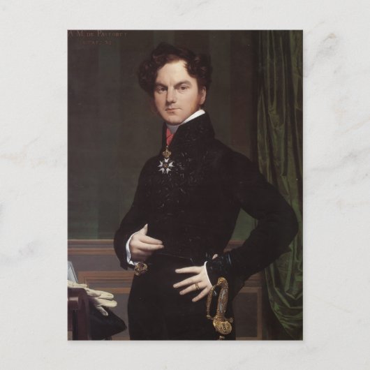 Jean Ingres-Amedee-David, Comte de Pastoret Briefkaart (Voorkant)