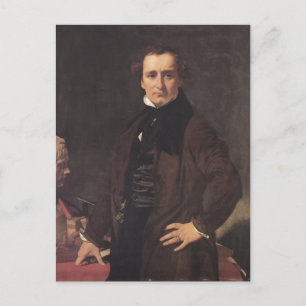 Jean Ingres-Portrait van de Sculptor Lorenzo Briefkaart