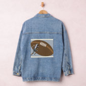 Jean Jacket met Football Speler en Football (Hangar)