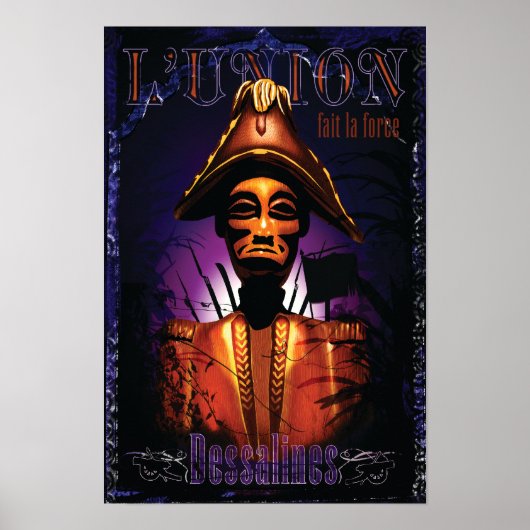 Jean-Jacques Dessalines carving Poster (Voorkant)