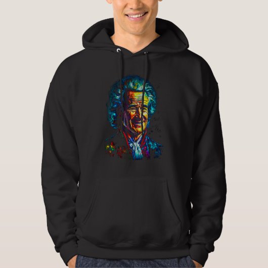 Jean Jacques Rousseau Philosopher Hoodie (Voorkant)