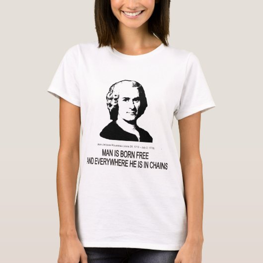 Jean Jacques Rousseau T-shirt (Voorkant)